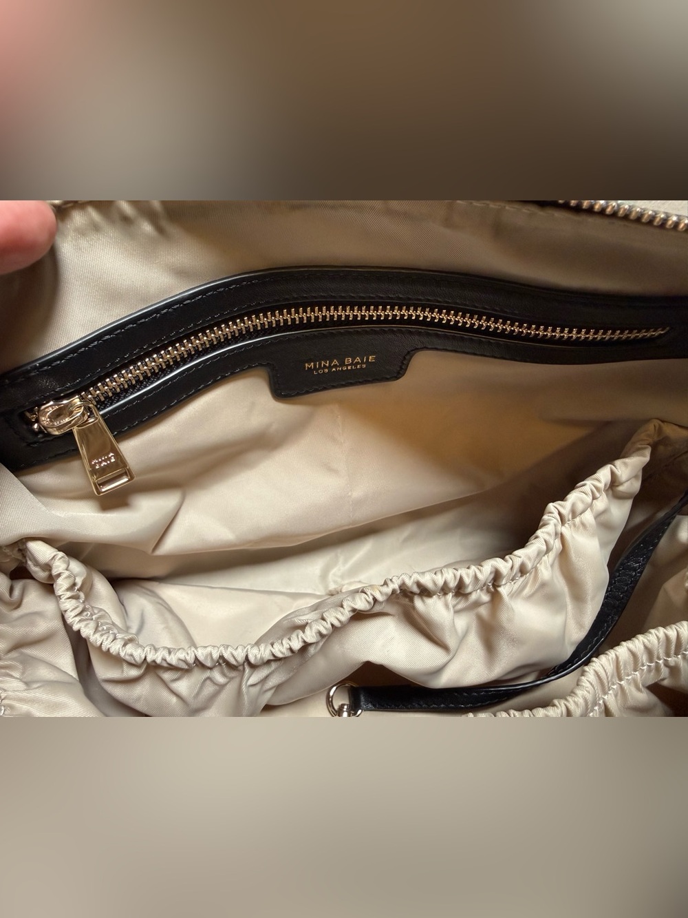 Mina Baie black nylon Emmy mini - Picture 8 of 11
